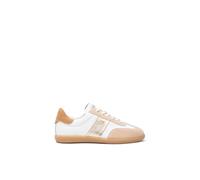 Nero Giardini E512855D Baskets pour femme en cuir et daim, ivoire (ral 1013), 39 EU