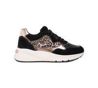 Nero Giardini E512864D Sneakers Femme en Cuir Velours, Cuir Et Matière Technique - Noir 37 EU