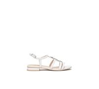Nero Giardini E513272D Sandales Femme en Cuir - Blanc 39 EU