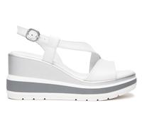 Nero Giardini E513520D Sandales Femme en Cuir - Blanc 35 EU