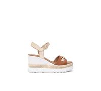Nero Giardini E513552D Sandales Femme en Cuir - Marron 36 EU
