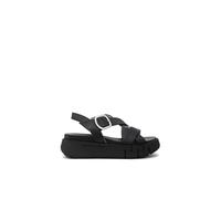 Nero Giardini E513696D Sandales Femme en Cuir - Noir 40 EU