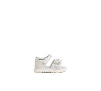 Nero Giardini E522907F Sandales junior pour fille en matériau technique et tissu, blanc, 24 EU