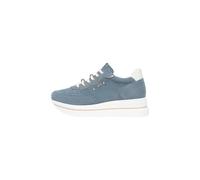 Nero Giardini E615200D 677 Velour Saturn Chaussures Femme Beiges Baskets à Lacets Cuir Plateforme Daim Strass