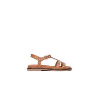 Nero Giardini E615921D Sandales en cuir pour femme, cognac, 35 EU
