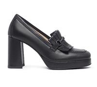 Nero Giardini I308212D Mocassins Femme en Cuir - Noir 38.5 EU