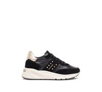 Nero Giardini I308335D Sneakers Femme en Cuir Velours Et Cuir - Noir 38 EU
