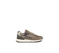 Nero Giardini I500871U Sneakers Homme en Cuir Velours, Cuir Et Toile - Beige 44 EU