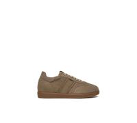 Nero Giardini I500890U Sneakers Homme en Cuir Velours - Beige 42 EU