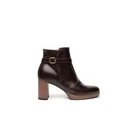 Nero Giardini I513821D Bottines Femme en Cuir - Marron Foncé 40 EU