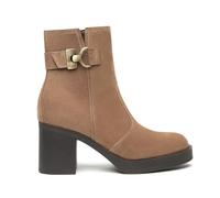 Nero Giardini I513892D Bottines Femme en Cuir Velours - Marron 39 EU