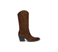 Nero Giardini I513921D Bottes Femme en Cuir - Marron Foncé 37 EU