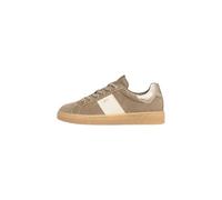 Nero Giardini I514150D Sneakers Femme en Cuir Velours Et Cuir - Beige 38 EU