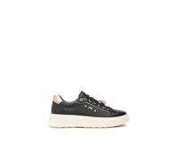 Nero Giardini I514170D Sneakers Femme en Cuir Et Matière Technique - Noir 36 EU
