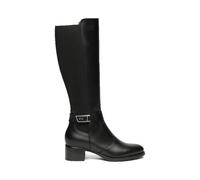 Nero Giardini I514643D Bottes Femme en Cuir Et Tissu - Noir 41 EU