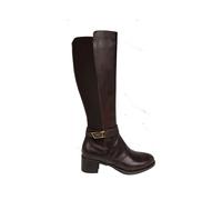 Nero Giardini I514644D Bottes Femme en Cuir Et Tissu - Marron Foncé 37 EU
