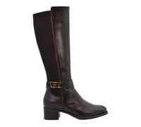 Nero Giardini I514644D Bottes Femme en Cuir Et Tissu - Marron Foncé 38 EU
