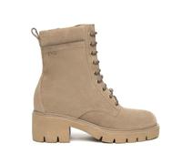 Nero Giardini I514812D Bottines Motardes Femme en Cuir Velours - Beige 37 EU