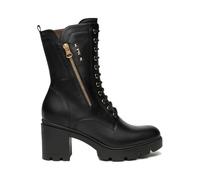Nero Giardini Bottines I514881D Motardes à lacets Femme Cuir Noir 36