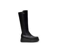 Nero Giardini I514902D Bottes Femme en Cuir Et Matière Technique - Noir 40 EU