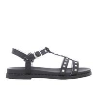 Nero Giardini Sandales plates femme E615921D Cuir Noir 38
