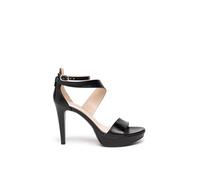 Sandale - nu-pieds femme Nero Giardini 135944 noir 38 - Cuir - Talon compensé 1cm - Boucle de serrage