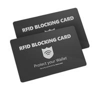 Nero L'original : bloqueur RFID Carte NFC | Protection Contre Le vol de données | Protection des Cartes de crédit | Cartes de Blocage pour Portefeuille, Carte bancaire, Carte d'identité, Passeport |