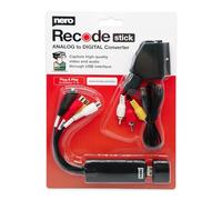 Nero Recode Stick avec Adaptateur SCART | Convertisseur VHS USB | Numériser Vidéo et Audio Analogiques vers PC | S-VHS | Hi8 | Super 8 | Windows 10/11 | macOS
