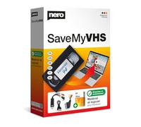 Nero SaveMyVHS - Numériser Cassettes VHS, S-VHS et Hi8 vers PC | Convertisseur USB avec Logiciel de Montage Video | Transfert en MP4 | Windows 11/10