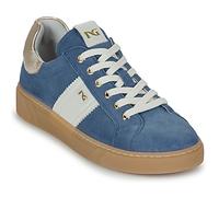 Nero Giardini Baskets Femme E513004D Cuir et velours Bleu aviateur 40