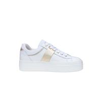 Nerogiardini - Baskets plateforme en cuir avec dorure - Femme - Chaussures - Blanc - Taille: 40 EU