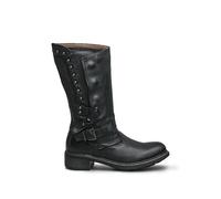 NEROGIARDINI Botte en cuir avec clous et fermeture à boutons, Noir , 41 EU