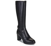 Nero Giardini I514600D Bottes Femme en Cuir Et Tissu - Noir 37 EU