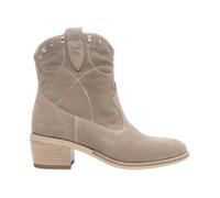 Nerogiardini - Bottine cowboy en daim noir - Femme - Chaussures - Beige - Taille: 36 EU