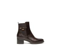 Nerogiardini, Femme, Chaussures, Brun, Taille: 36 EU Bottines en cuir avec fermeture éclair latérale