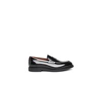 Nerogiardini, Homme, Chaussures, Noir, Taille: 41 EU Mocassins noirs en cuir avec semelle en caoutchouc