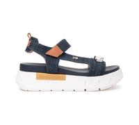 Nerogiardini - Sandales en Denim Plateforme Bride Cheville - Femme - Chaussures - Bleu - Taille: 36 EU