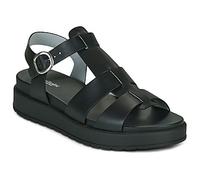 Nero Giardini Sandales compensées femmes E617050D-100 cuir Noir Taille 38