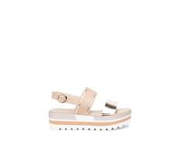 Nerogiardini - sandali platform cipria/platino nerogiardini - 40