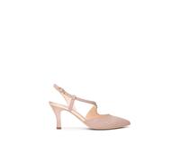 Nerogiardini - Slingback en tissu pailleté avec bout pointu - Femme - Chaussures - Rose - Taille: 36 EU