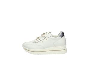 NeroGiardini - Sneakers platform bianche/celesti NeroGiardini