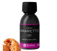 NEROLIANE - Arôme Alimentaire Naturel Amaretto 250ml - Notes Amande, Cerise et Vanille - Pâtisseries, Glaces, Confiseries, Boissons - Vegan - Qualité Professionnelle - Made in France