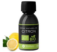 NEROLIANE - Extrait de Citron BIO 50ml - Arôme Naturel Certifié BIO - Spécial Yaourtière, Sorbetière, Glaces, Pâtisseries, Boissons, Confitures - Qualité Professionnelle - Made in France