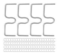 Neroyaner Extracteur de Branches d'arbres fruitiers 50pcs 8 cm en Forme de M Outil agricole Robuste pour Attacher Les Branches Prunier Outil Pliage stéréotypé