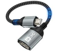 Nersligek Adaptateur Mini DisplayPort vers HDMI 4K, Adaptateur Mini DP(Thunderbolt 2) vers HDMI Tressé Nylon Compatible avec MacBook Air/Pro, Mac Mini, iMac, Surface Pro/Dock, Moniteur/Projecteur/TV