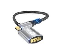 Nersligek Adaptateur USB C vers DisplayPort, Type-C Mâle 8K vers DisplayPort 1.4 Femelle, 8K@60Hz, 4K@144Hz, 4K@120Hz Dynamic HDR Thunderbolt4/3 vers Display Port pour iPhone 16/15Series, MacBookPro