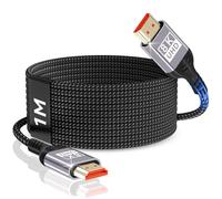 Nersligek Câble HDMI 8K 1m, Câble HDMI 2.1 48Gbps 8K@60Hz, 4K@144Hz/120Hz 7680P eARC, HDR10, HDCP 2.2 & 2.3, Dolby Atmos pour HDTV/Barre de Son/PS5/Lecteur Blu-ray/X-Box/Moniteur