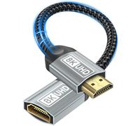 Nersligek Rallonge HDMI Câble, 4K Câble D'extension HDMI Adaptateur Mâle vers Femelle Haute Vitesse UHD HDR eARC Compatible avec TV Stick Roku Blu-Ray Xbox PS5 PS4 HDTV-0,5M