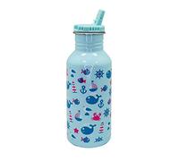 Nerthus FIH 1157 Bouteille enfant marine 500 ml en aluminium ultra léger avec bouchon redessiné, pratique