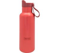Nerthus FIH 1262 bouteille sport double paroi 500 ml bouchon click drink corail acier inoxydable idéale pour sport gym plage